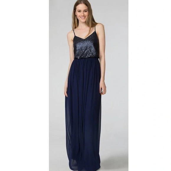 Donna Morgan "NEW" Chiffon Neck Paige Formal Dress Size 10 - Picture 1 of 8